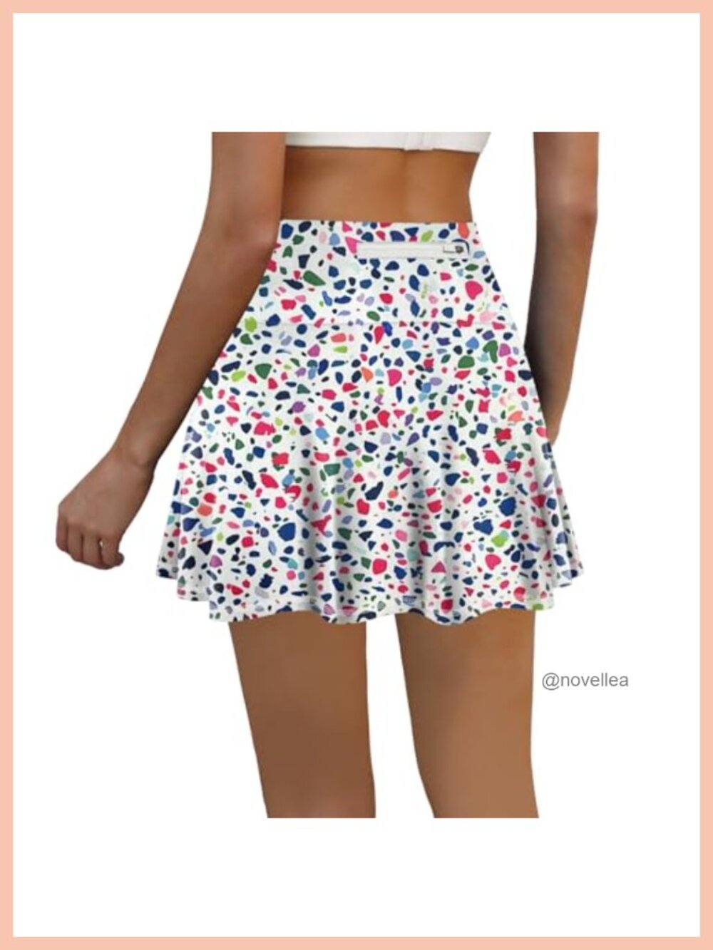 Women's High Waisted Pleated Tennis Skort with Pockets